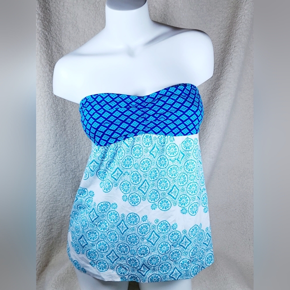 2 Vintage Roxy Tank Tops Blue and White Size Large - Picture 4 of 16